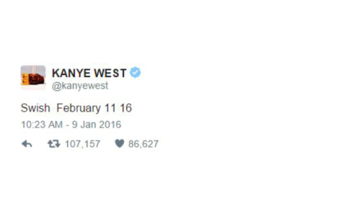 Kanye West 公布新专辑《Swish》正式发行日期