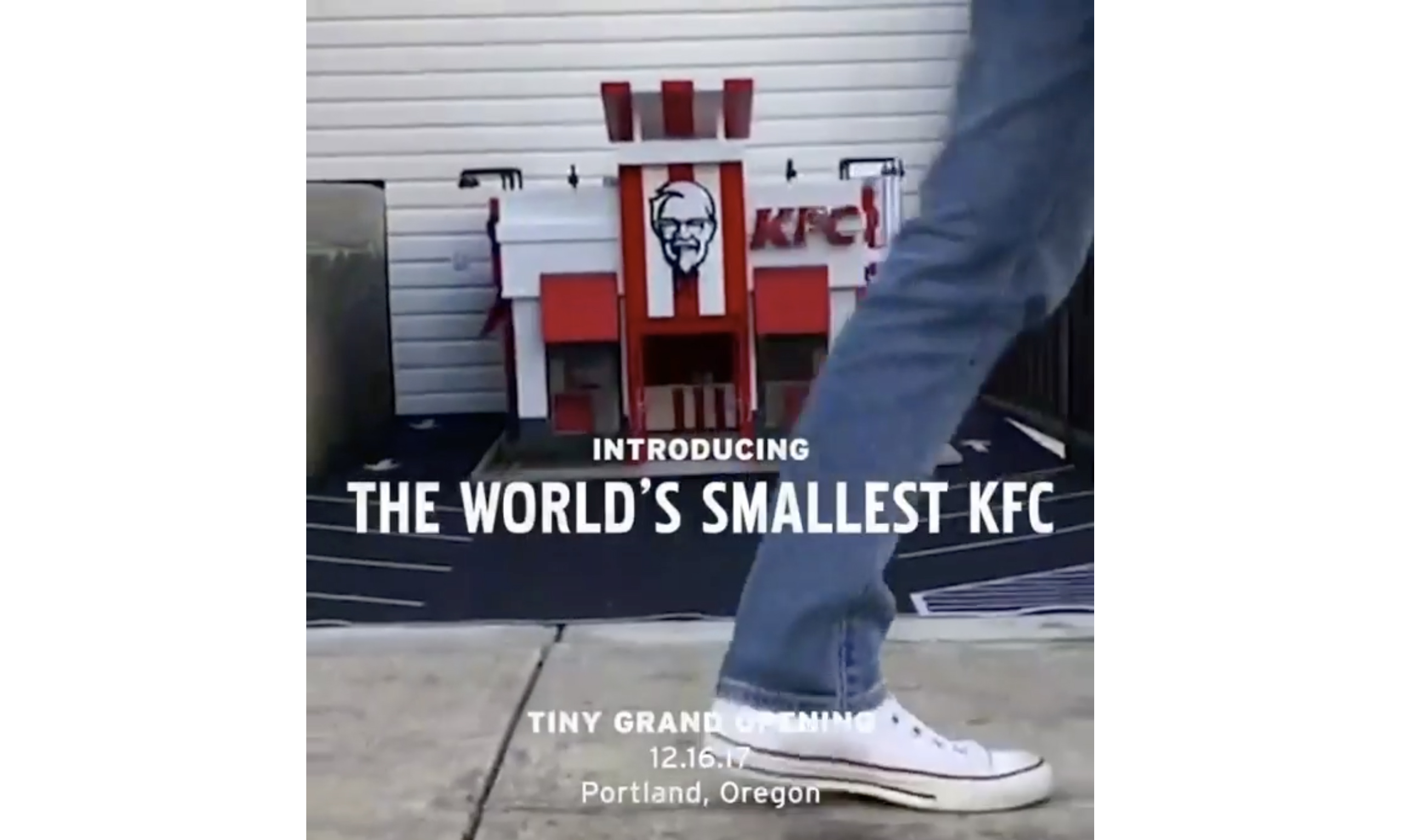 全世界最小的 KFC 要开业了！