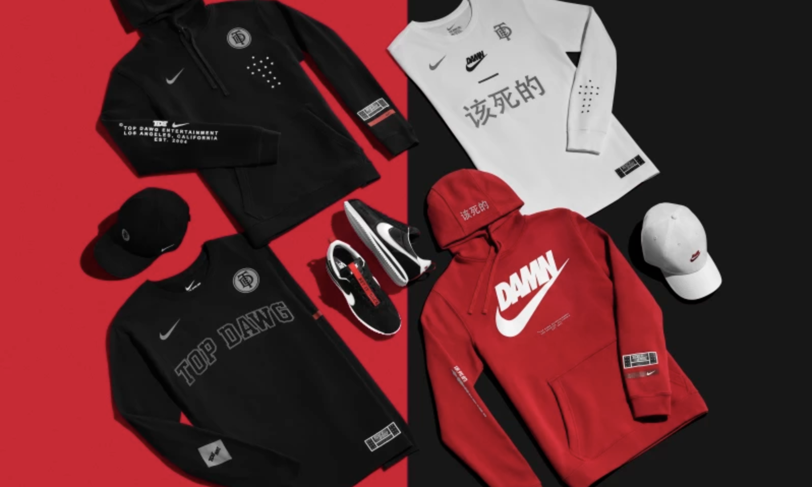 Nike x TDE 联名释出冠军巡演周边商品