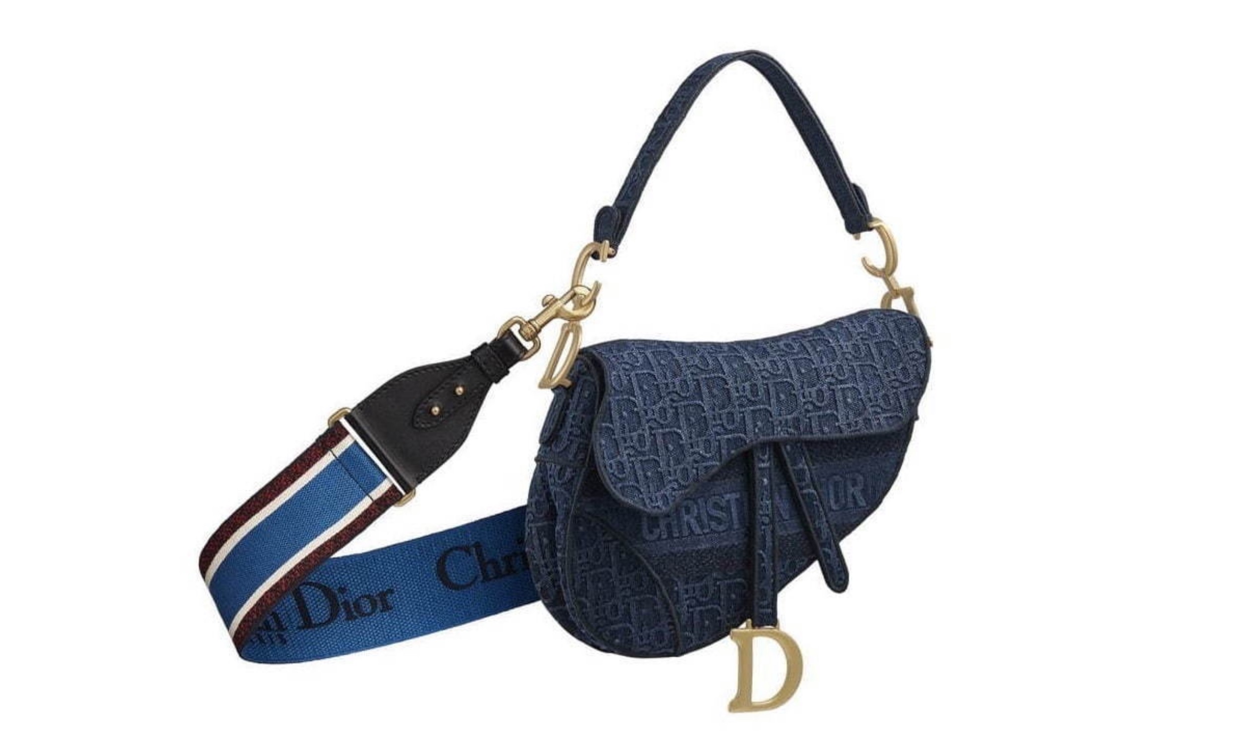 Dior Oblique 系列添新作，推出水洗牛仔 Saddle Bag