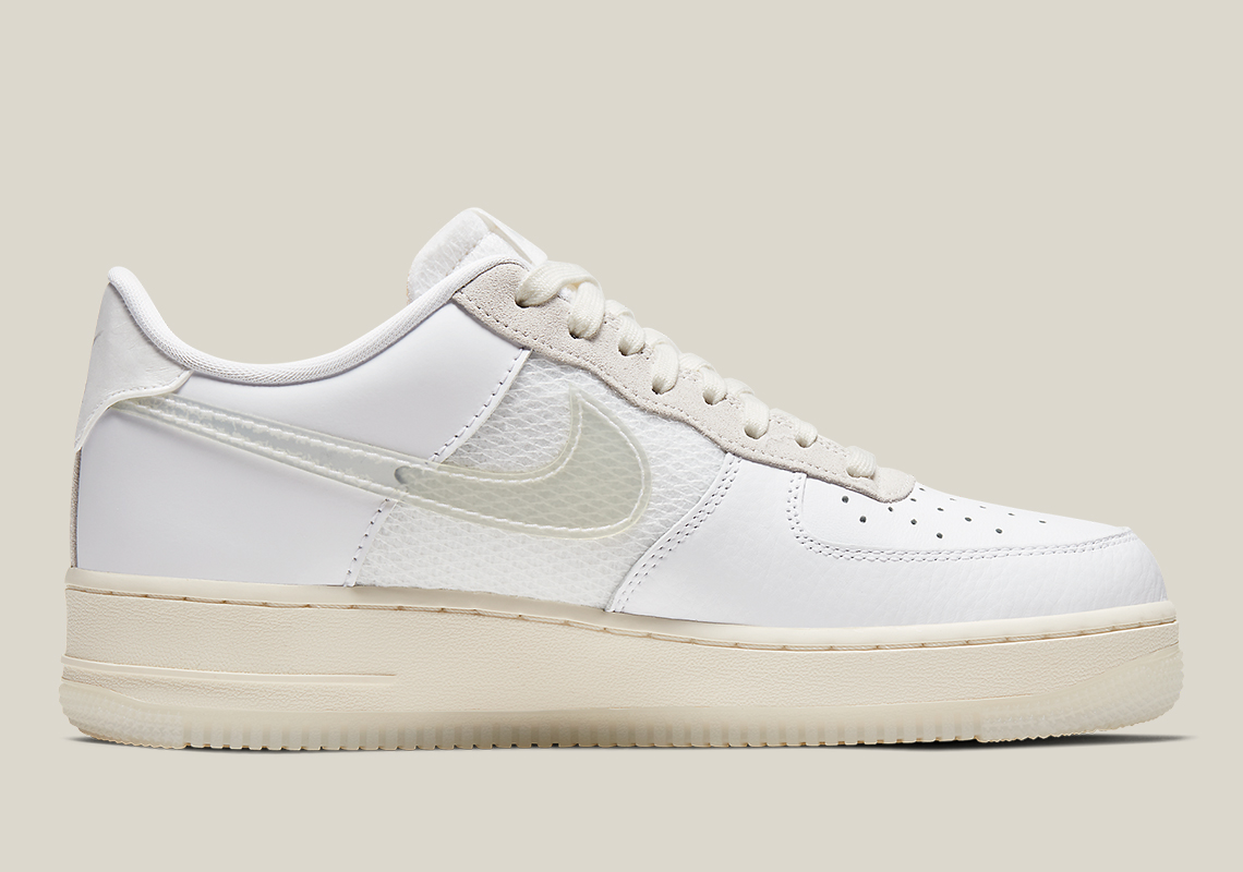 nike air force 1 transparent sole