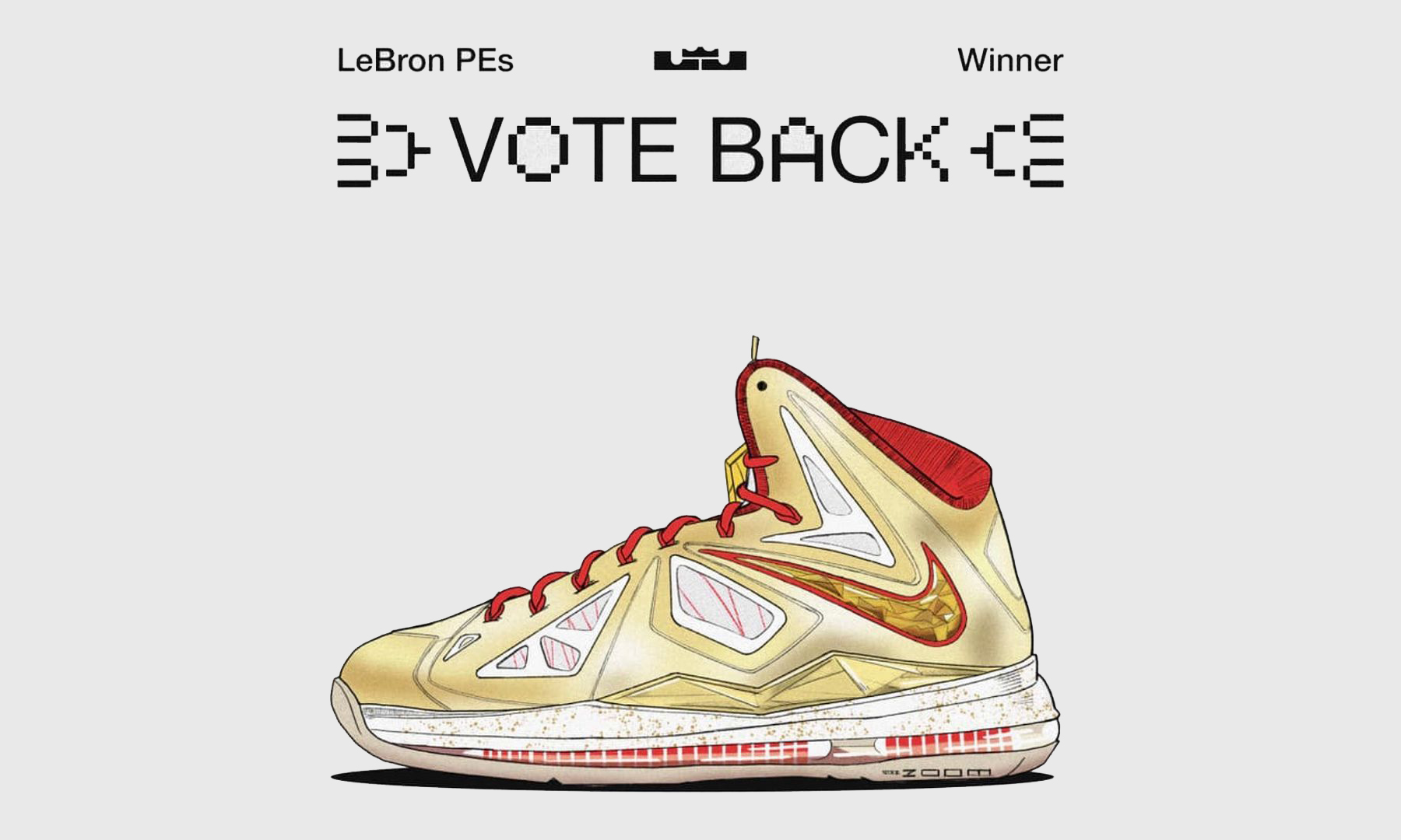 Nike LeBron 10「Ring Ceremony」当选「Vote Back」投票冠军