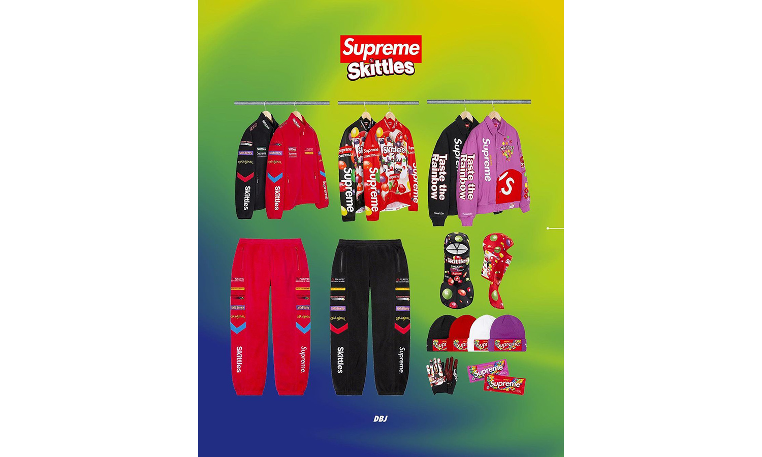 Supreme x Skittles 彩虹糖系列将在本周发售