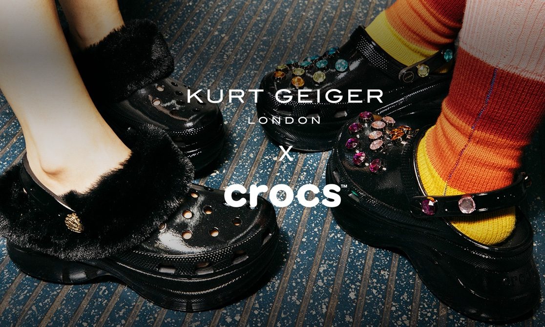 Crocs 携手 Kurt Geiger 打造限量联名鞋款