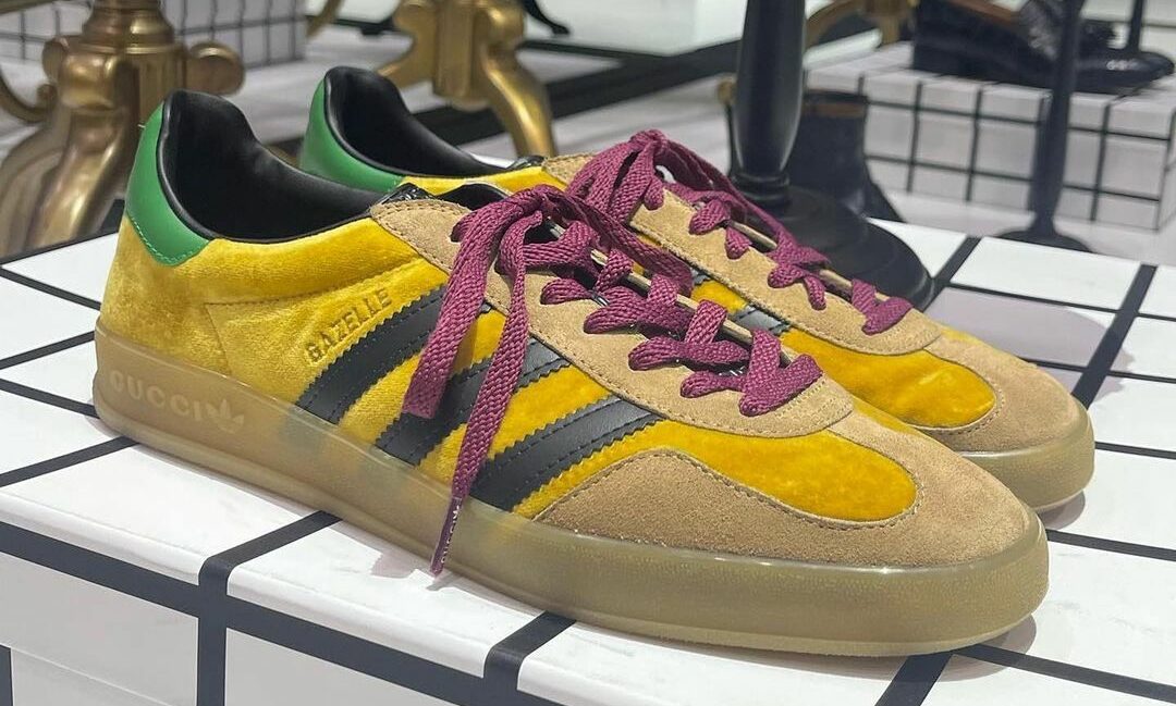 GUCCI x adidas Originals 联名鞋款实物近赏