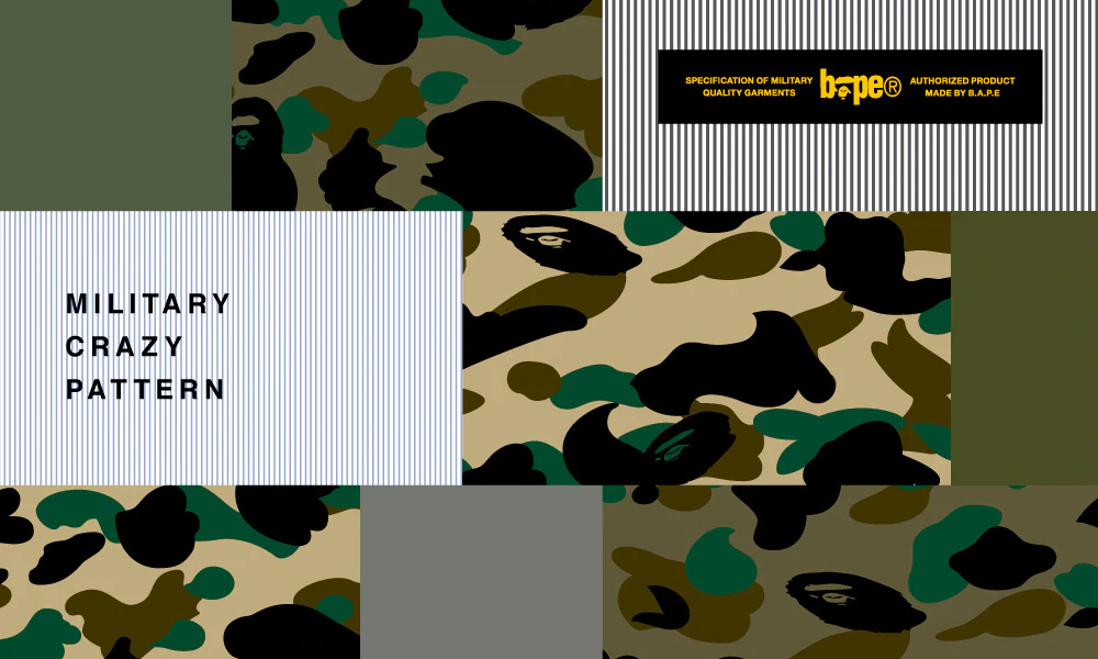 BAPE® Military Crazy Pattern 系列现已发售