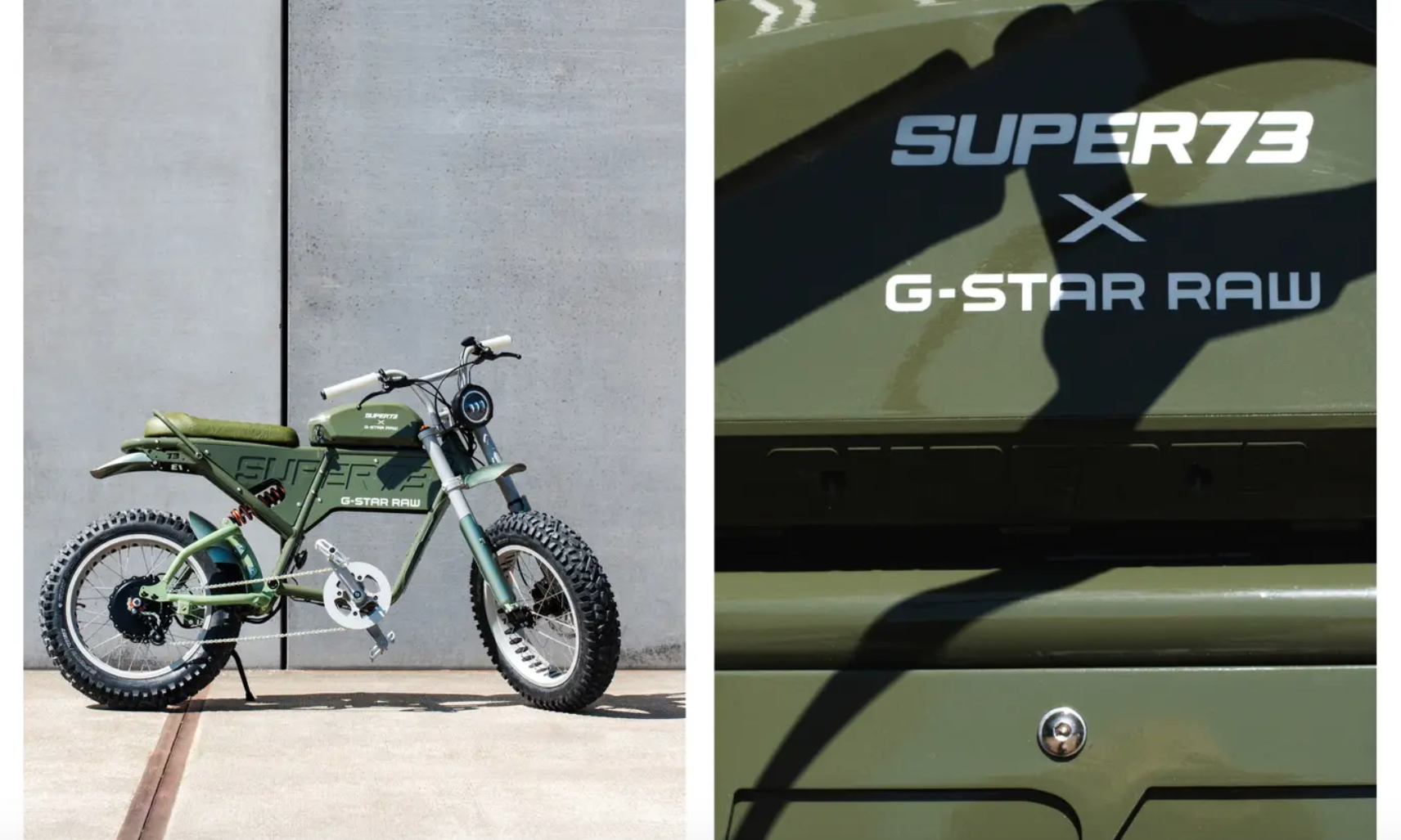 SUPER73 携手 G-Star RAW 推出限量版定制自行车