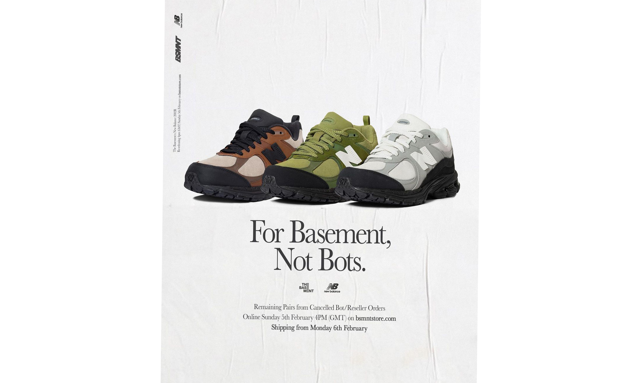 The Basement x New Balance 2002R 系列即将补货发售