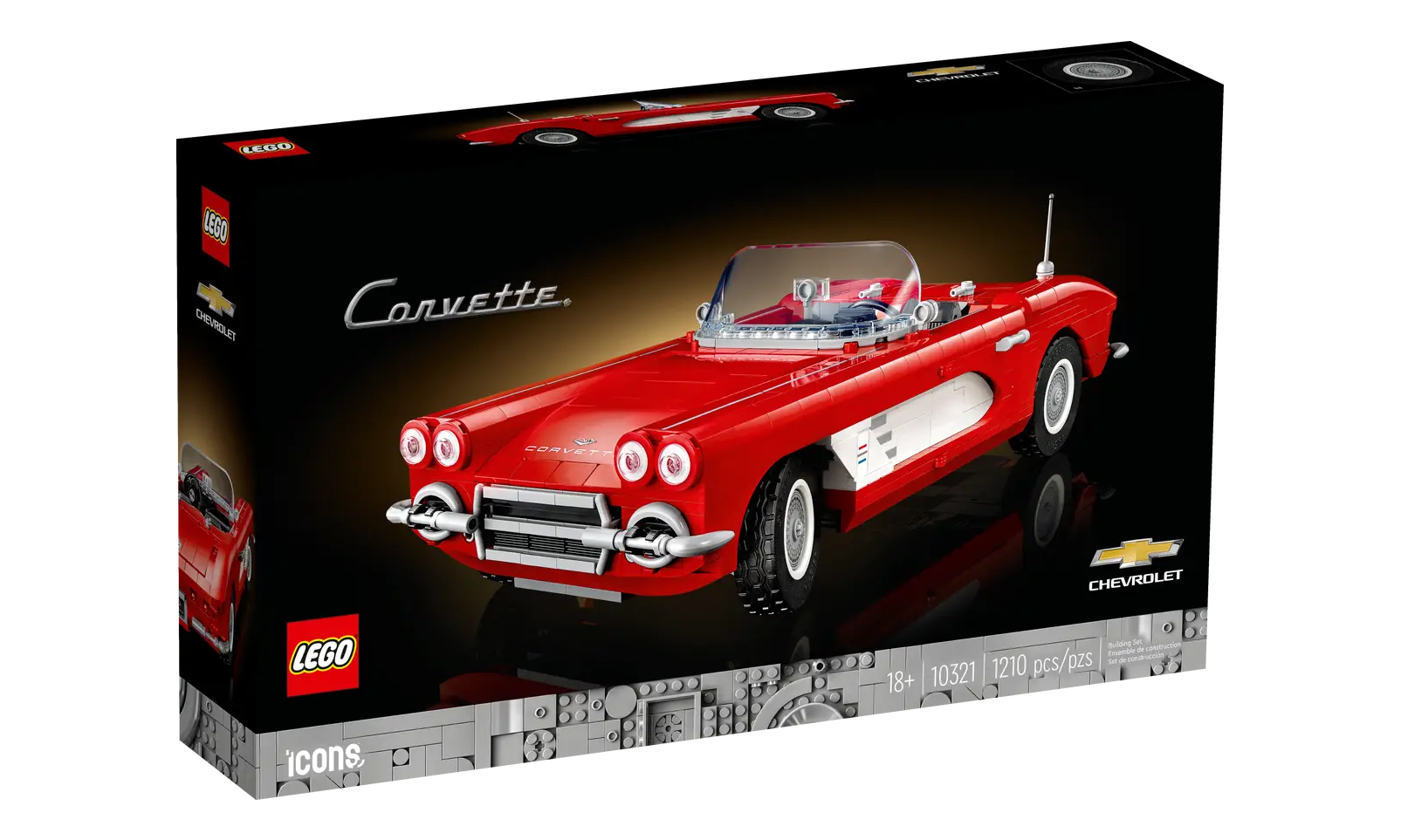 LEGO® 发布经典雪佛兰 Corvette C1 汽车盒组