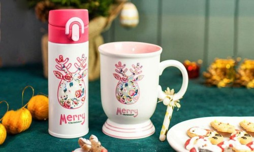 可爱麋鹿设计，COSTA x THERMOS 2014 年圣诞主题随行杯系列