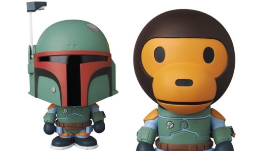 BABY MILO 变身赏金猎人，MEDICOM TOY x STAR WARS x A BATHING APE 合作玩偶第二弹
