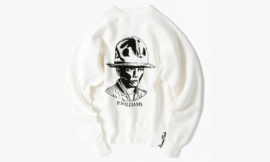 HUMAN MADE x BEAMS 全新“Pharrell”形象卫衣