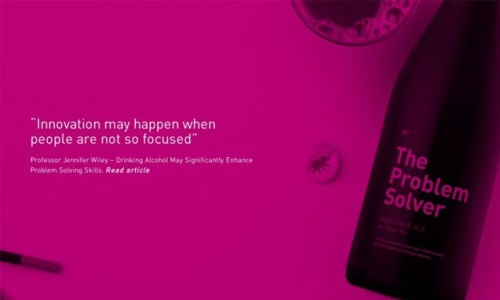 想要创意满满，请先喝一口啤酒