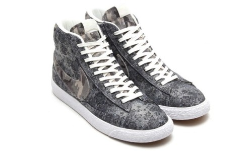 低调花卉与迷彩的结合，Nike Blazer Mid PRM VNTG