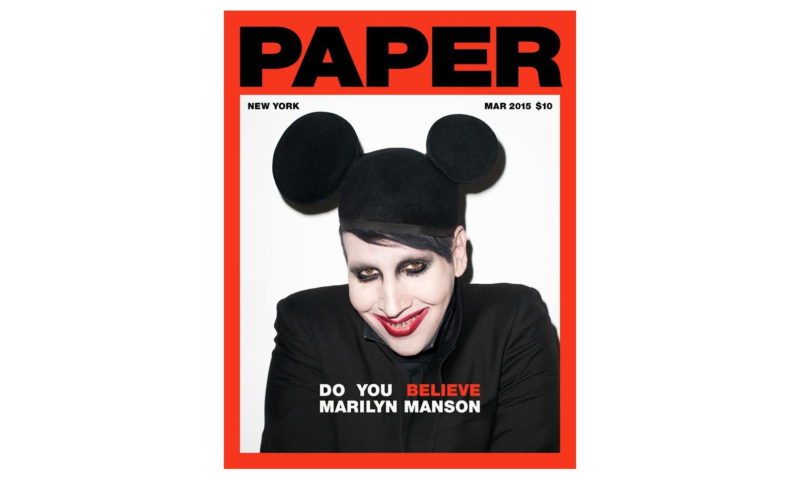 Terry Richardson 掌镜，Marilyn Manson 担纲新一期《PAPER》杂志封面
