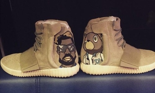 涂鸦爱好再延续，Chris Brown 展示定制 Yeezy 750 Boost