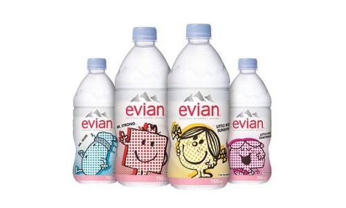 Mr. Men Little Miss x 依云矿泉水 750ml 限量包装