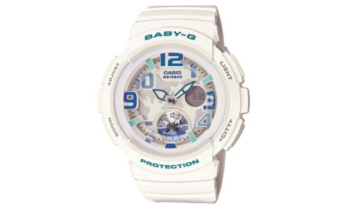 自由自在的旅行，BABY-G BGA-190 两地时间腕表