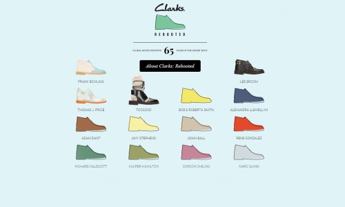 Clarks 开展 Desert Boot 65 周年 “Clarks: Rebooted” 特别企划
