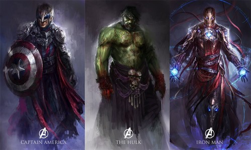 中世纪奇幻氛围，插画家 Daniel Kamarudin 打造复联角色新形象