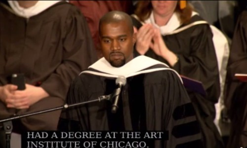 Kanye West 于 SAIC 授予荣誉博士学位并发表演讲