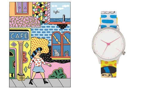 Andy Rementer x Komono 联名腕表系列