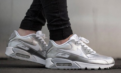 Nike Air Max 90 金属银配色