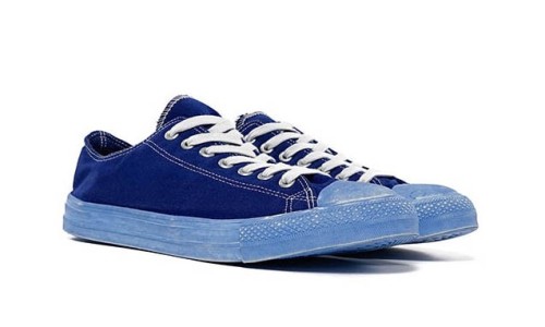 Comme des Garçons HOMME 2015 春夏蓝染做旧帆布鞋款