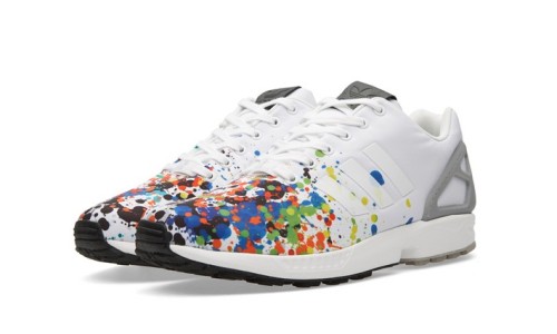 彩色喷墨，adidas Originals ZX Flux “Splattered Toe”