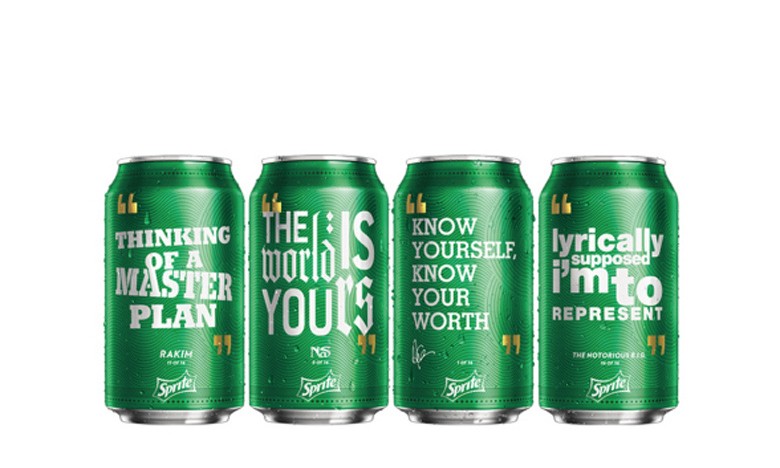 Sprite 发布「Obey Your Verse」全新宣传企划，打造 Drake 等限量标语包装罐