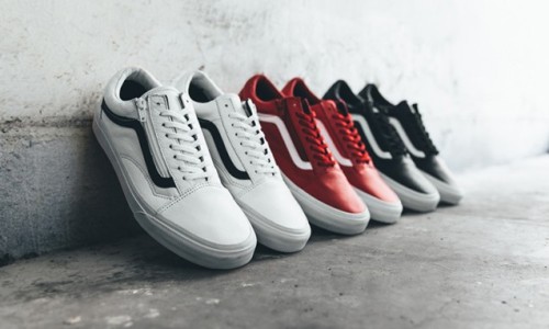 Vans Premium Leather Old Skool 拉链鞋款