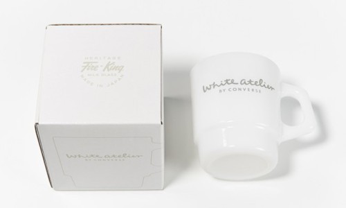 White atelier BY CONVERSE x FIRE-KING 限定咖啡杯