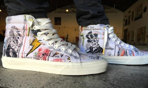80 年代朋克摇滚加持，艺术家 Wes Lang x Vans Sk8-Hi 即将发售