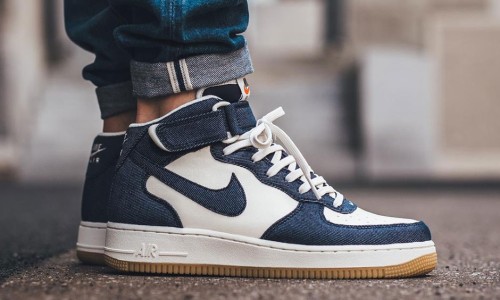 将丹宁穿在脚上，Nike Air Force 1 Mid “Denim” 