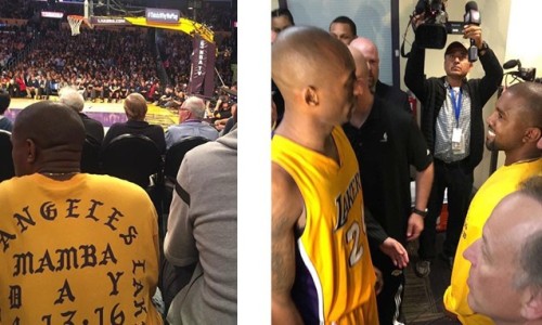 “I Feel Like Kobe”，Kanye West 身着黑曼巴纪念衫现身斯台普斯球场