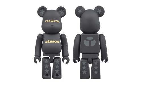 YAKPAK x atmos x MEDICOM TOY 联名 BE@RBRICK 玩偶发布