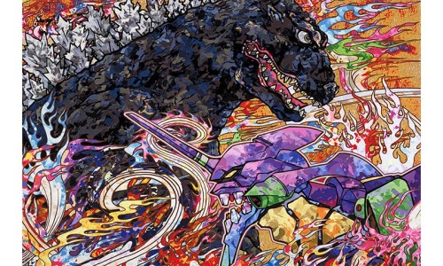 村上隆打造 Godzilla VS. EVA 宣传海报