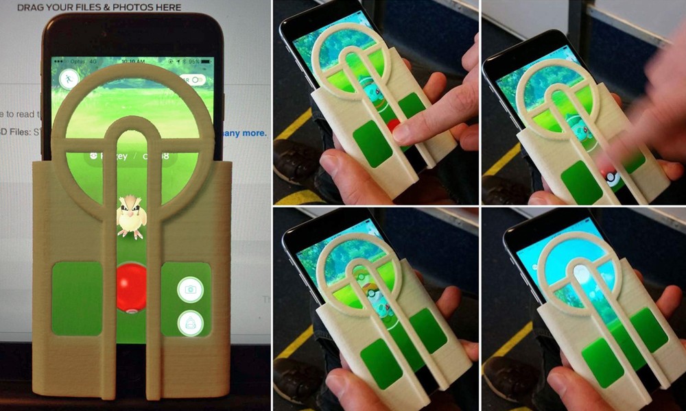 3D 打印版 Pokémon Go 专用手机壳让你的投掷更为精准