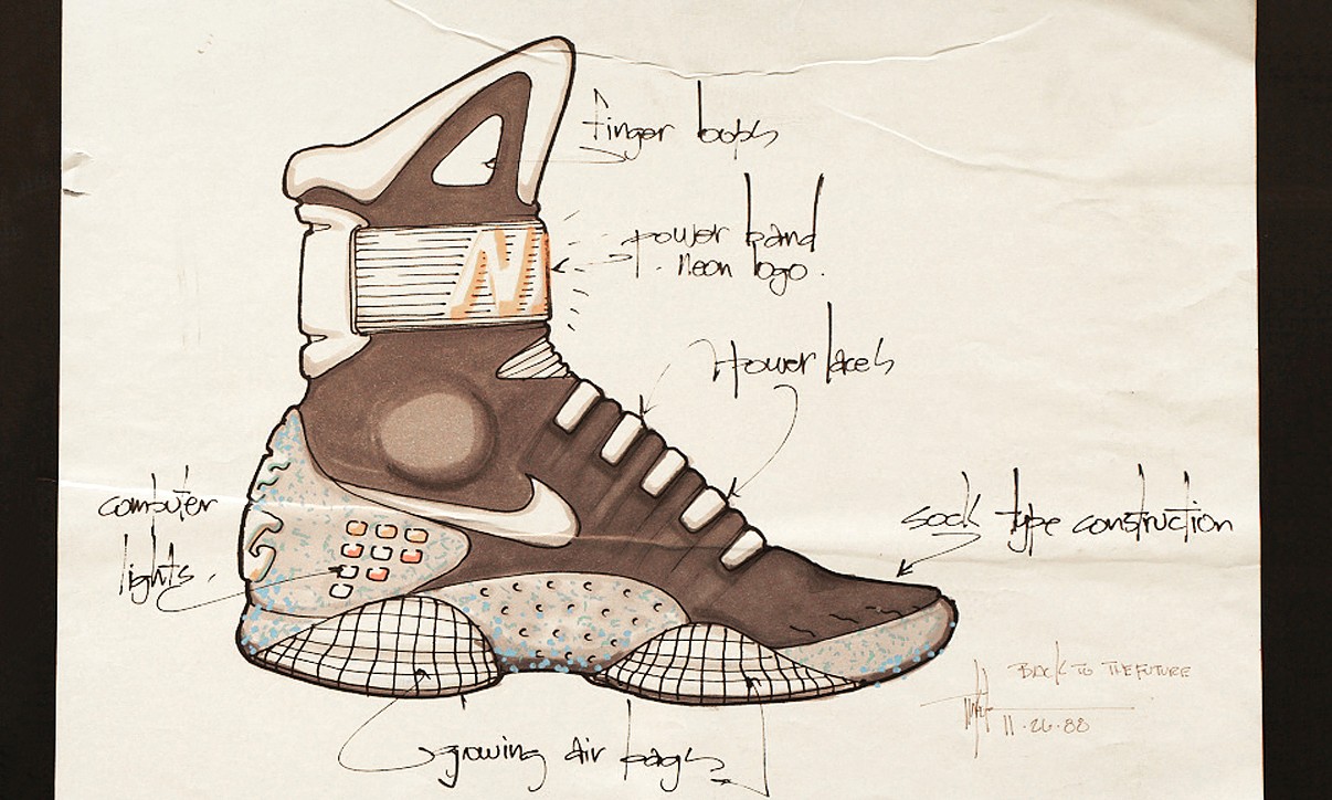 看看 Tinker 的 Nike Mag 设计手稿，再告诉你今年一共有多少双