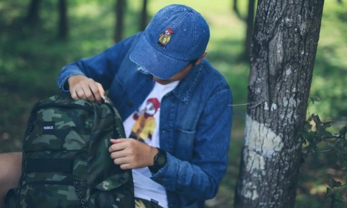 复古弯檐帽，Filter017 Fishing Badger Ball Cap