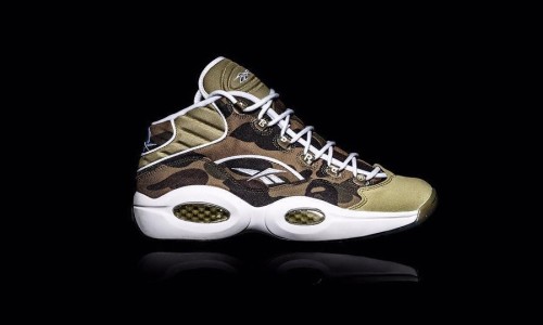 当猿人遇到艾弗森，BAPE® x Reebok 联名 Question Mid 鞋款释出