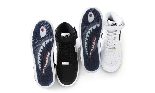 鲨鱼加持，A BATHING APE® 带来 BAPE STA Mid 全新配色