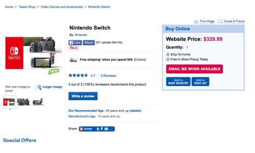 比预计的要低不少！任天堂 Switch 价格曝光