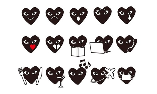 COMME des GARÇONS PLAY 带来 2016 假日系列 Emoji 表情包