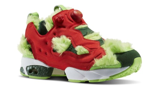 Reebok 打造了一双“毛茸茸”的《圣诞怪杰》主题 Instapump Fury CV