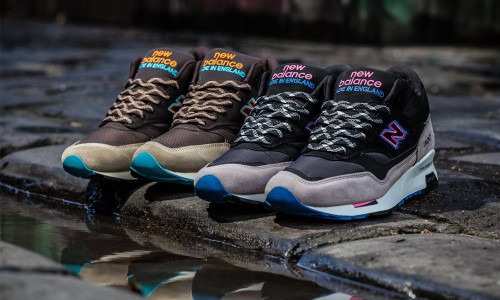 这两双 New Balance 的中帮版英产 1500，看鞋带很眼熟...