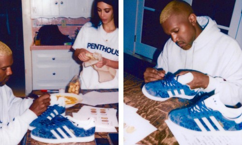 除了用鞋子写“情书”之外，侃爷的这张照片里还剧透了 YEEZY Season 5