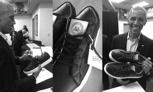 GREATS 为奥巴马定制卸任纪念鞋款