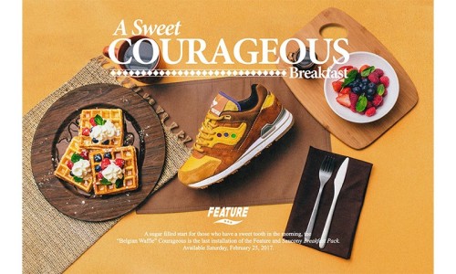 美味升级，Feature 再次携手 Saucony 打造 “Belgian Waffle” 配色
