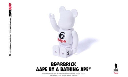 AAPE BY A BATHING APE® 携手 MEDICOM TOY 打造涩谷店一周年限定款 BE@RBRICK
